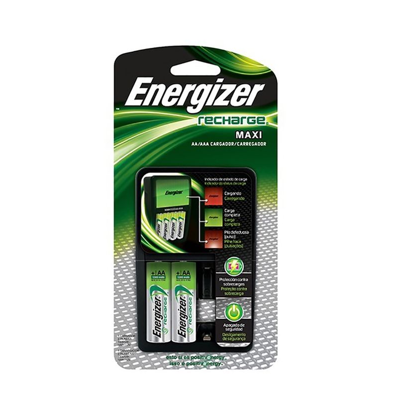 ENERGIZER - Cargador de Pilas Energizer Aa/aaa + 2 Pilas Aa recargables