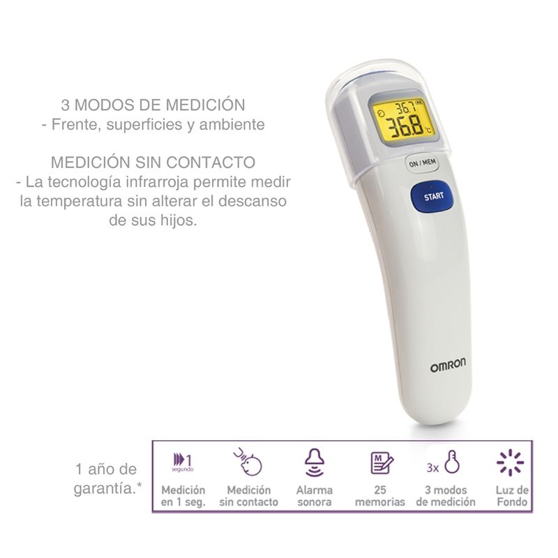 OMRON - Termómetro Digital De Frente Omron Mc720