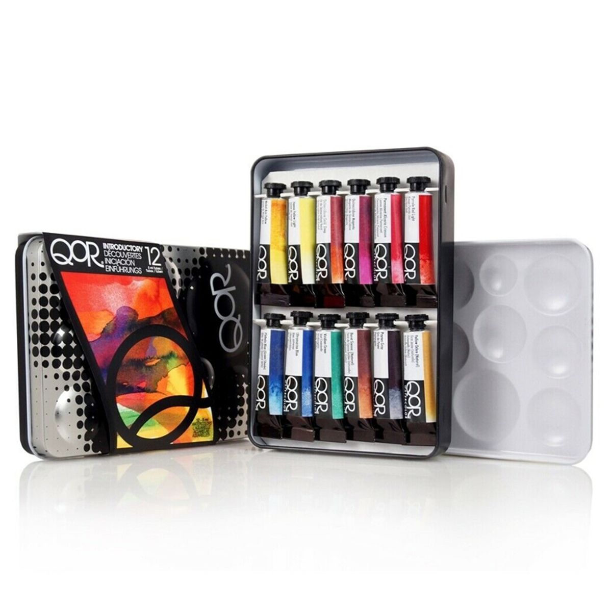 QOR WATERCOLOR - Acuarela en Tubos Qor Set 12 Colores Básicos