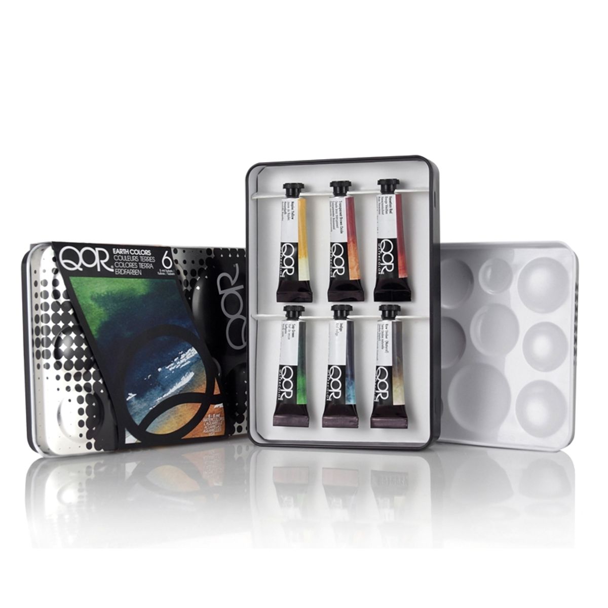 QOR WATERCOLOR - Acuarela en Tubos Qor Set 6 Colores Tierra