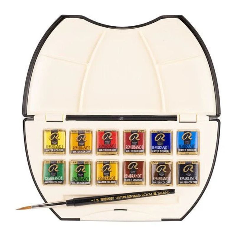 REMBRANDT - Acuarela En Pastillas Profesional Rembrandt Set 12