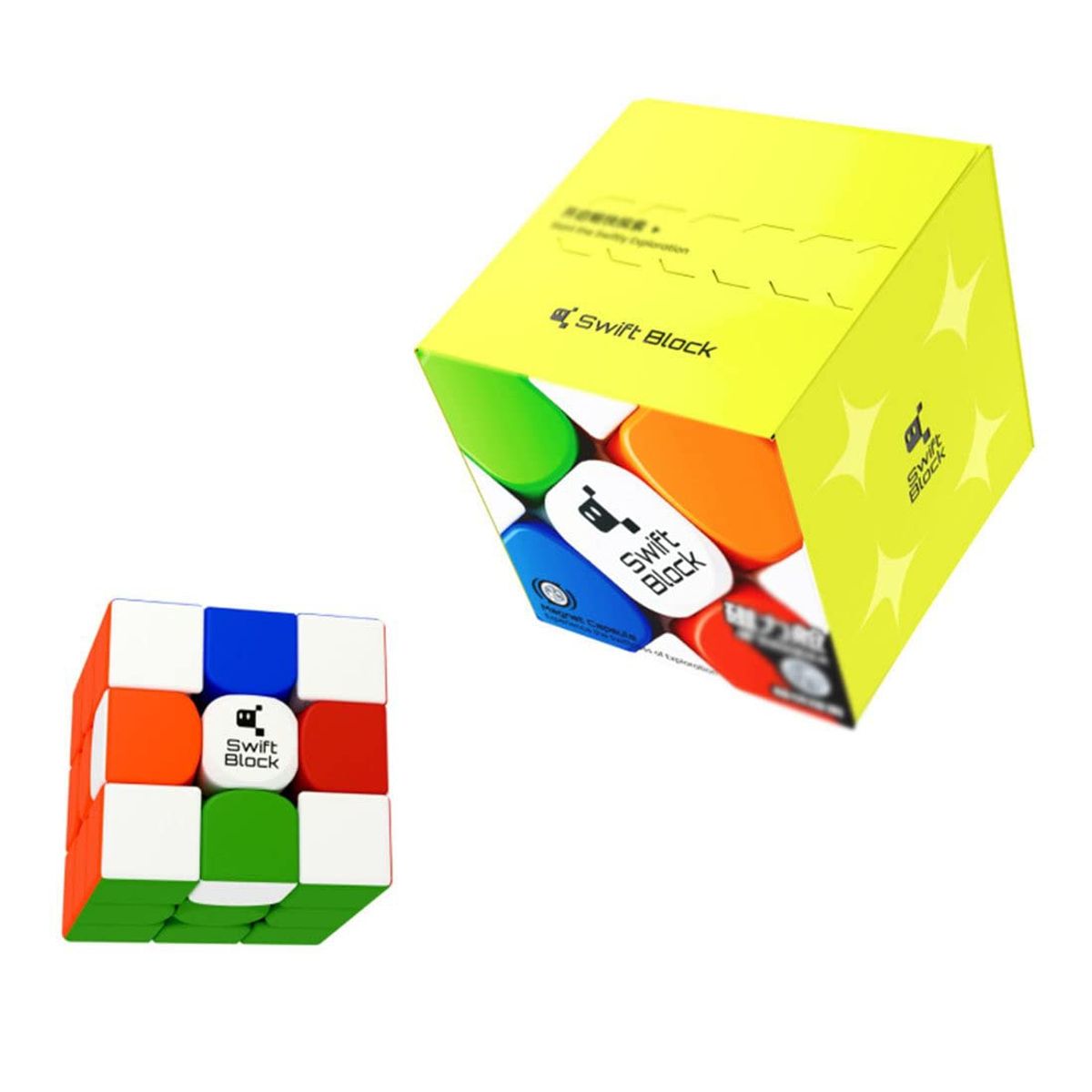 GANCUBE - 3x3x3 Swift Block Cubo Profesional Gan Imanes