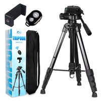 Trípode Celular Camara Portátil Aluminio Carga 10 kg 170 cm