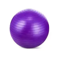 CRUSEC - Pelota balón Morado yoga 55 cm pilates con inflador Morado