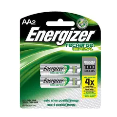 ENERGIZER - Pila Recargable Tamaño Aa 2 Unidades