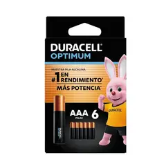 DURACELL - Pila alcalina optimum blíster AAAx6 / Superstore