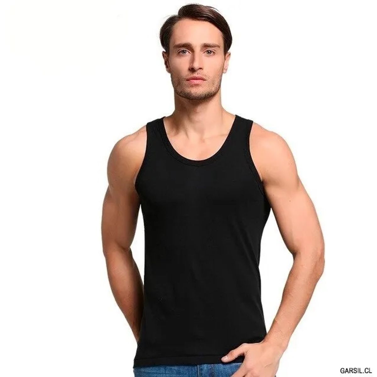 GARSIL - Camiseta Musculosa Polera Para Hombre Algodón Sin Mangas