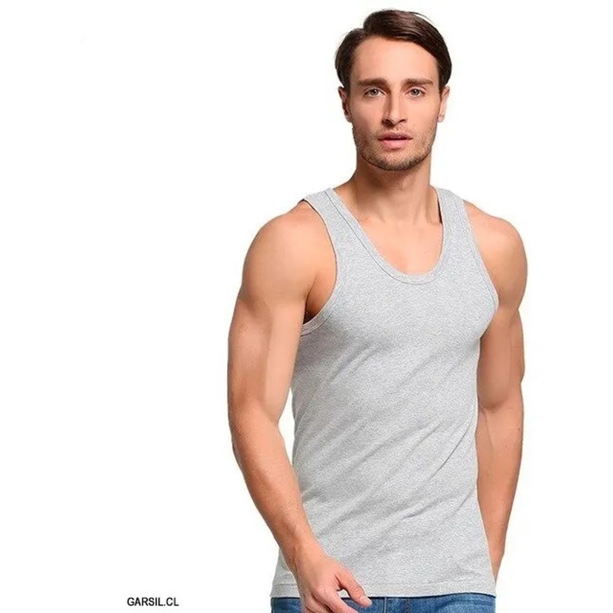 GARSIL - Camiseta Musculosa Polera Para Hombre Algodón Sin Mangas