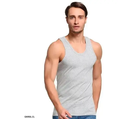 GARSIL - Camiseta Musculosa Polera Para Hombre Algodón Sin Mangas