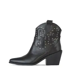 MOSSA - Botin Tejano Nevada Negro