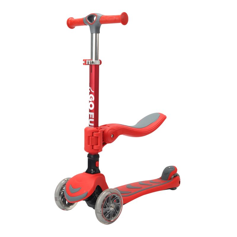 GO FUN - Scooter Infantil 2 en 1 GO FUN Rojo