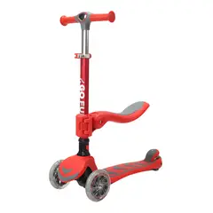 GO FUN - Scooter Infantil 2 en 1 Rojo