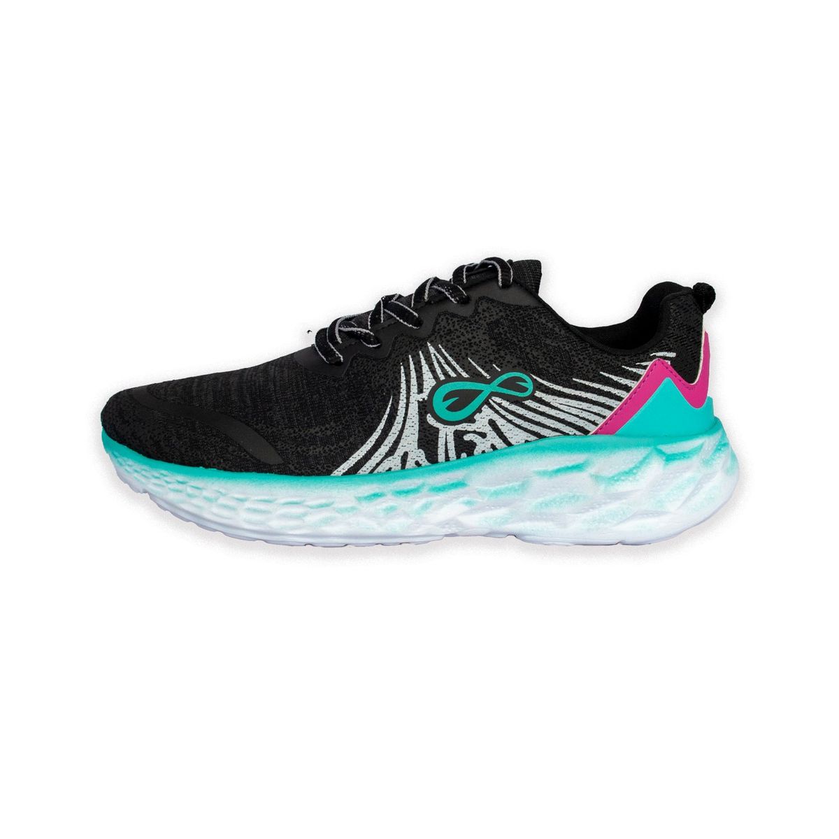 FURIA - Zapatillas La Serena Negro Celeste Mujer Furia