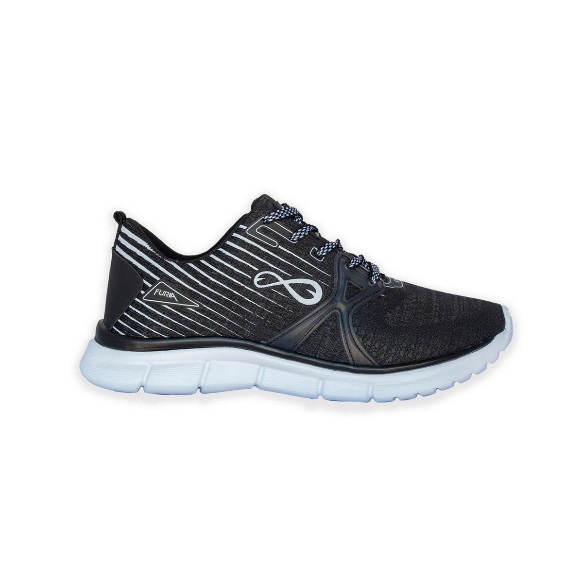 FURIA - Zapatillas Curitiva Negro Blanco Mujer Furia