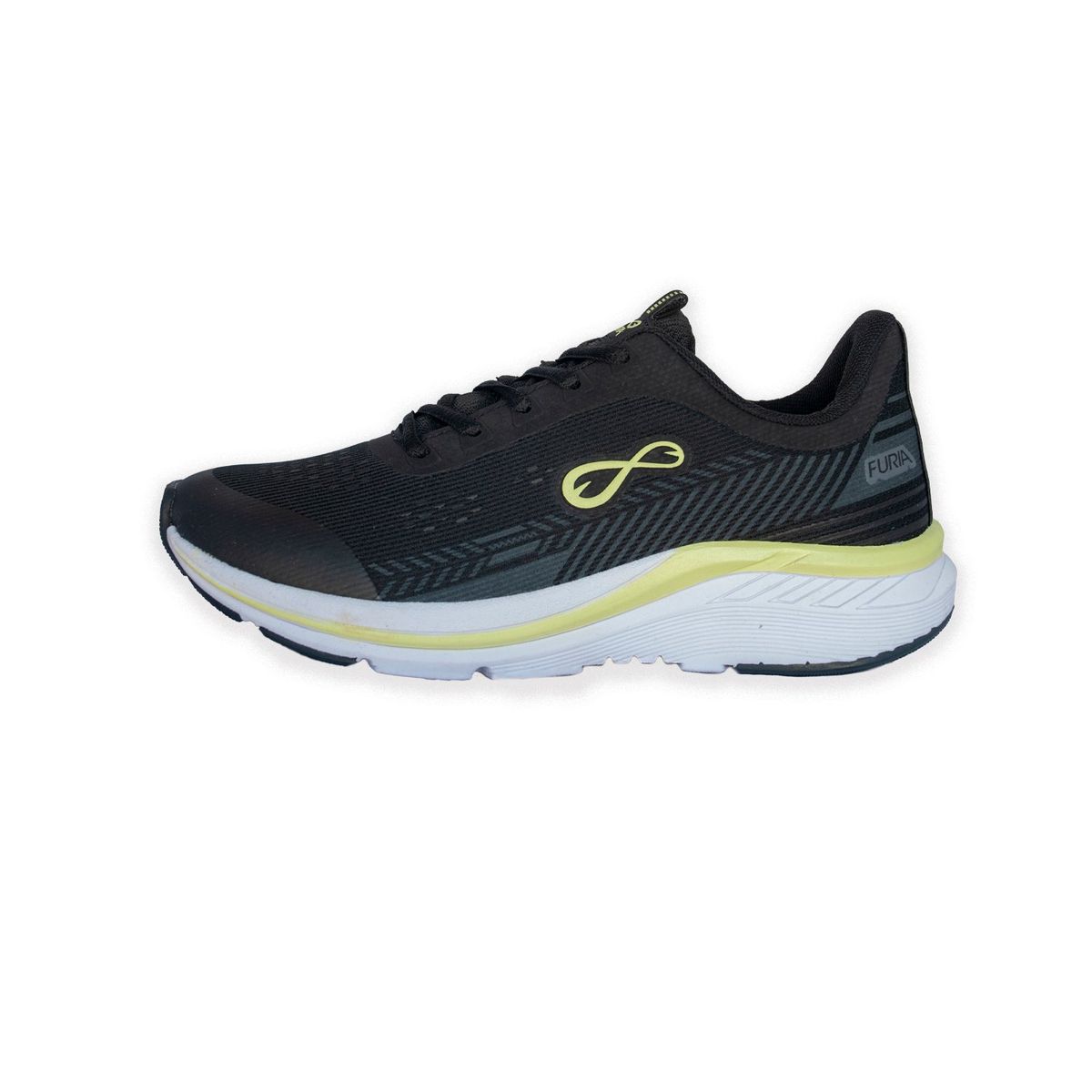 FURIA - Zapatillas Fortaleza Negro Limon Mujer Furia