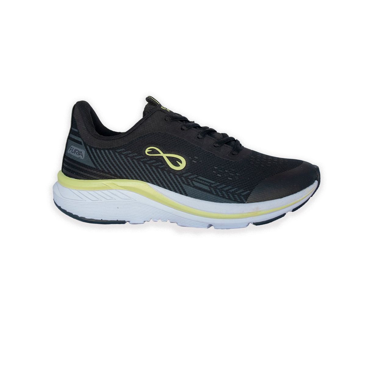 FURIA - Zapatillas Fortaleza Negro Limon Mujer Furia
