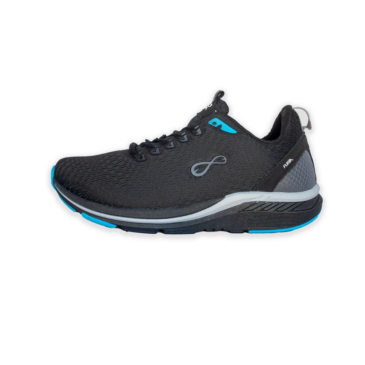 FURIA - Zapatillas Napo Negro Celeste Hombre Furia