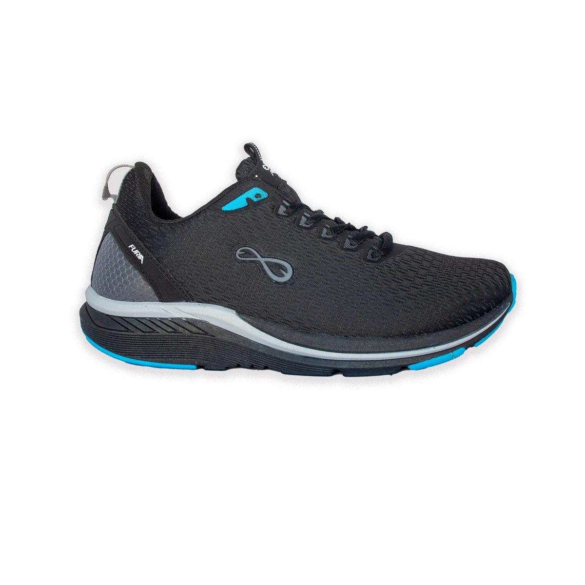 FURIA - Zapatillas Napo Negro Celeste Hombre Furia