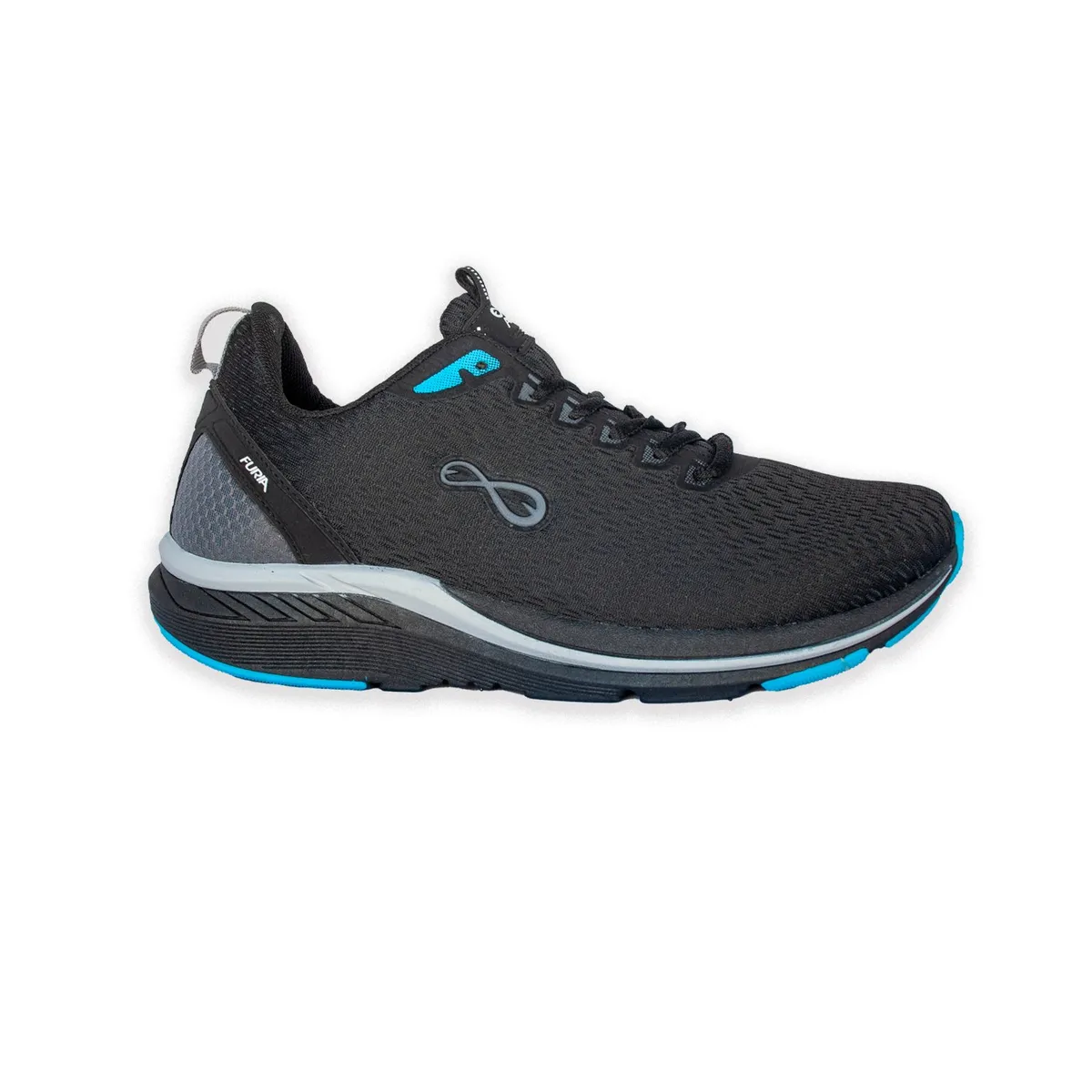 FURIA - Zapatillas Napo Negro Celeste Hombre Furia