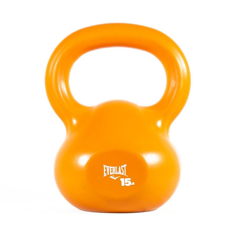 EVERLAST - Kettlebell PVC 15lb Naranjo Everlast EVERLAST