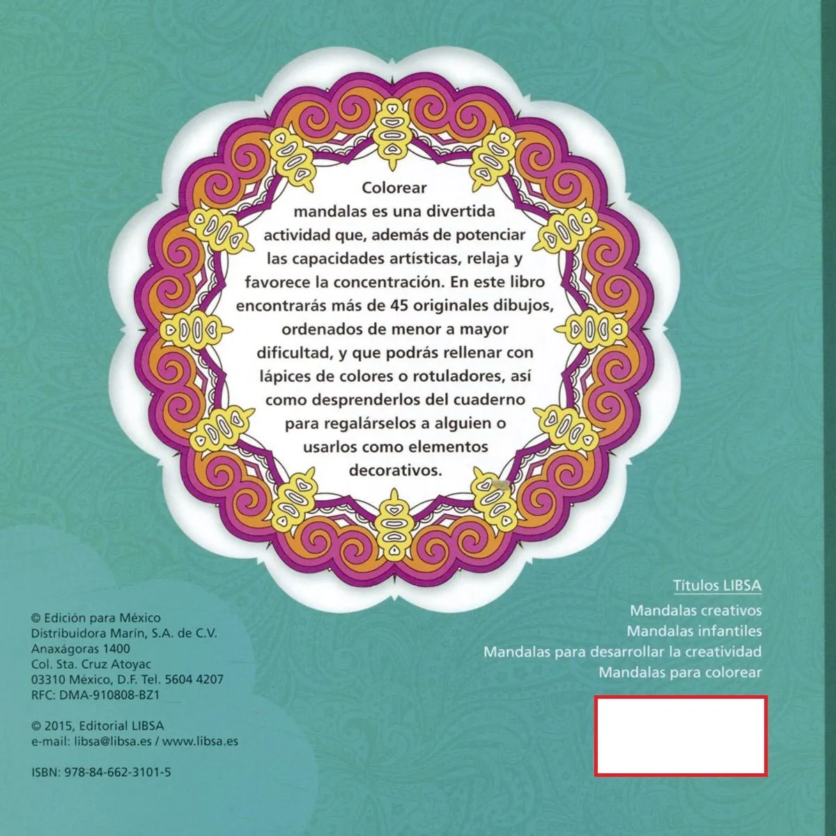 TOP10BOOKS - LIBRO Mandalas Para Colorear - Mandalas Para Colorear