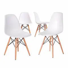 EAMES - Pack 6 Sillas Clásicas Blancas