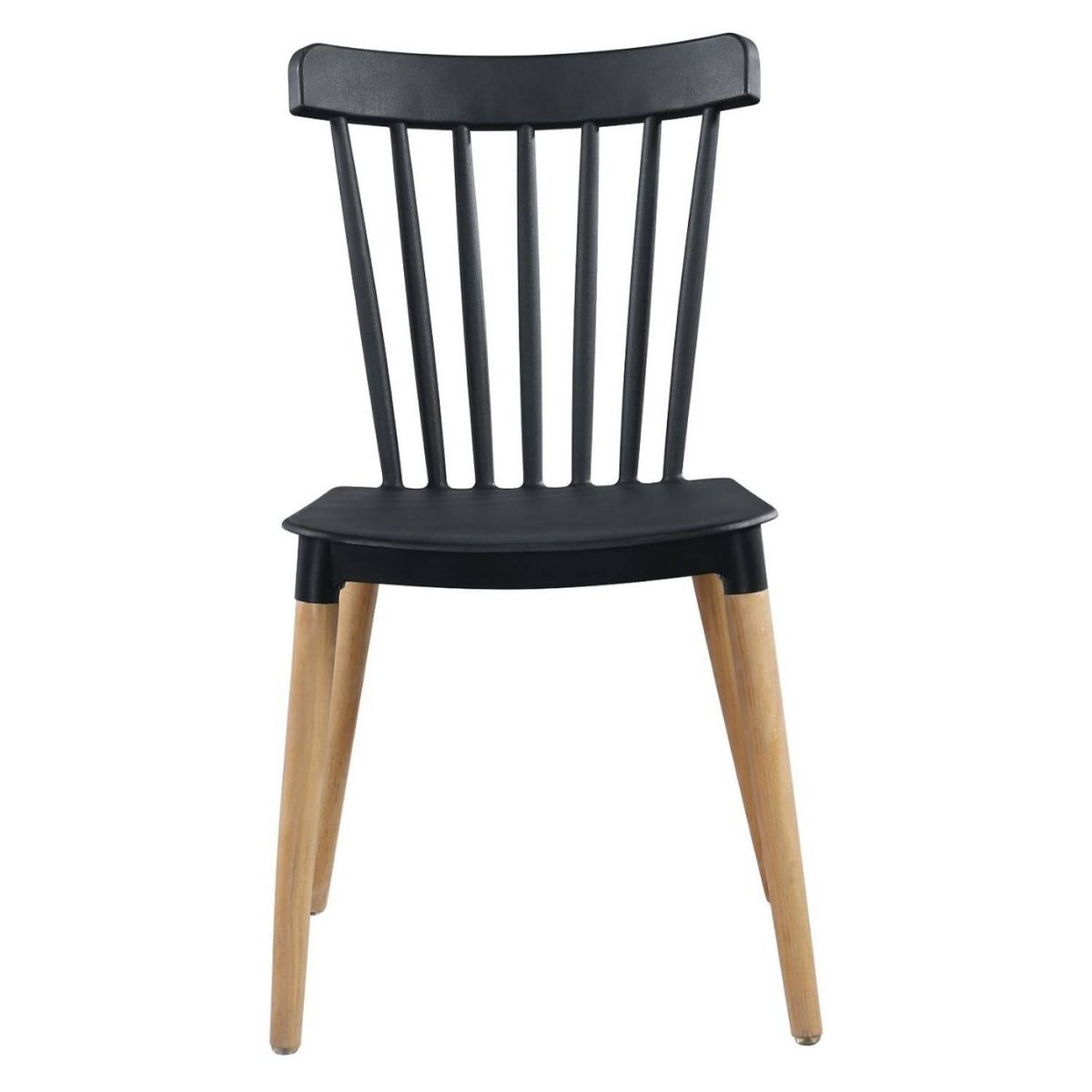 WINDSOR - Pack 2 Silla Windsor Para comedor Negro