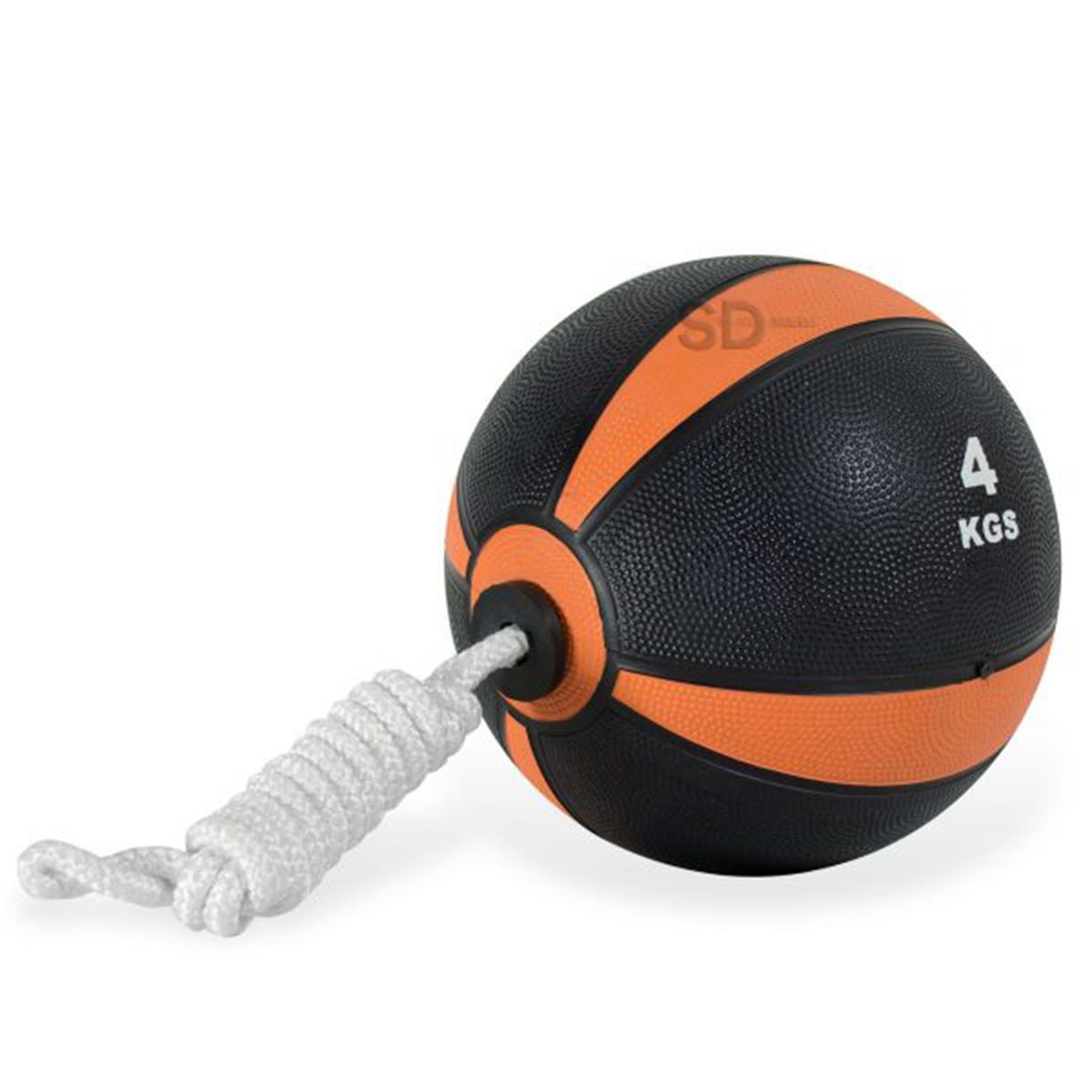 SDFIT - Balón medicinal con rebote y cuerda tornado 4 kg