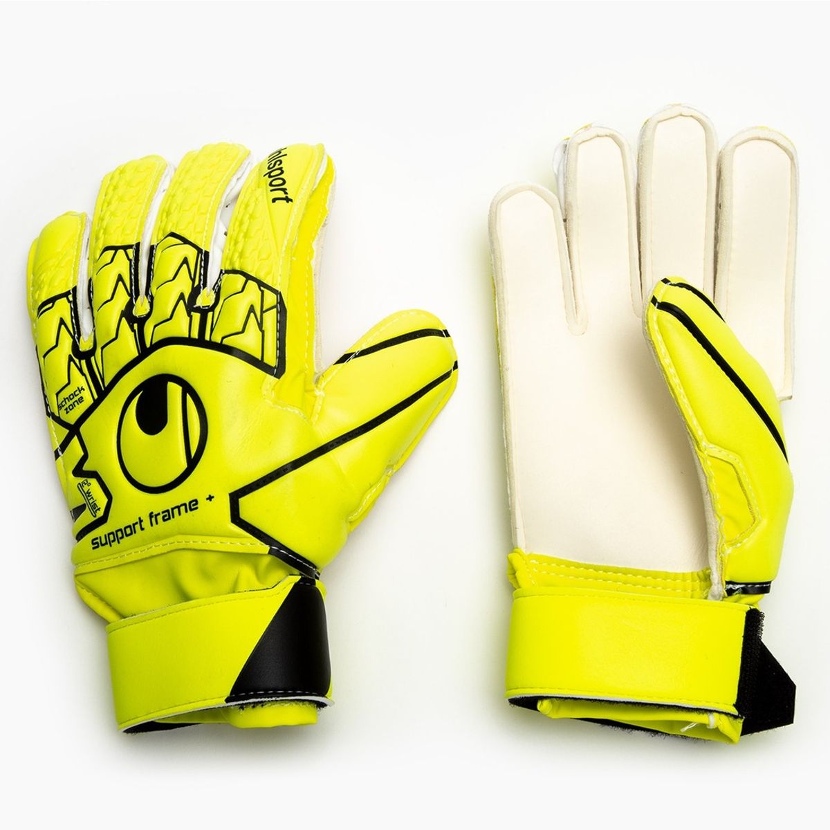 UHLSPORT - Guantes Arquero Soft Sf ( Férula ) Junior Am/Ng Uhlsport - Amarillo