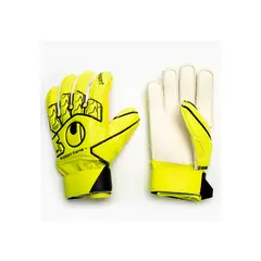 UHLSPORT - Guantes Arquero Soft Sf ( Férula ) Junior Am/Ng - Amarillo
