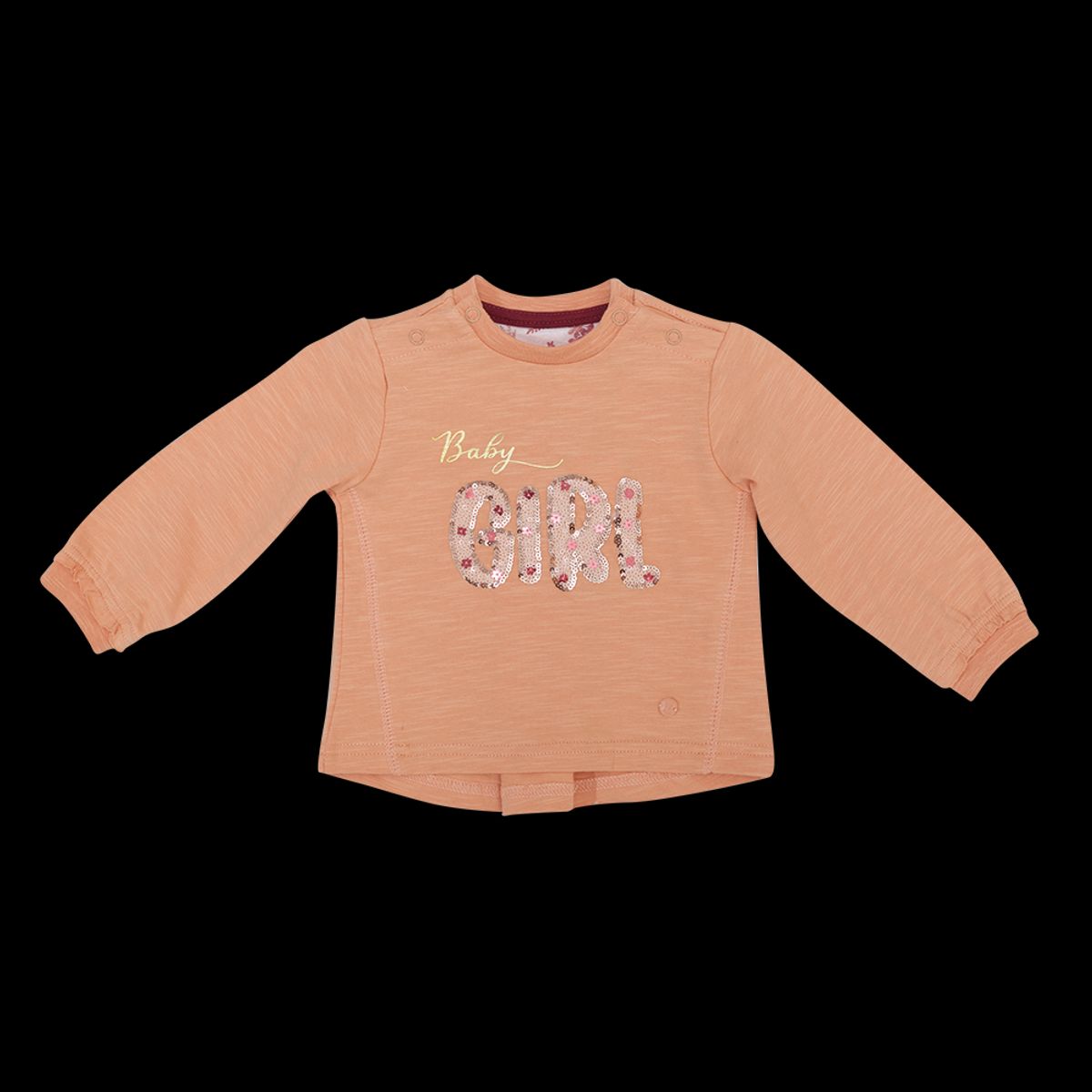 PILLIN - Polera Manga Larga Bebé Niña Naranja Pillin PILLIN