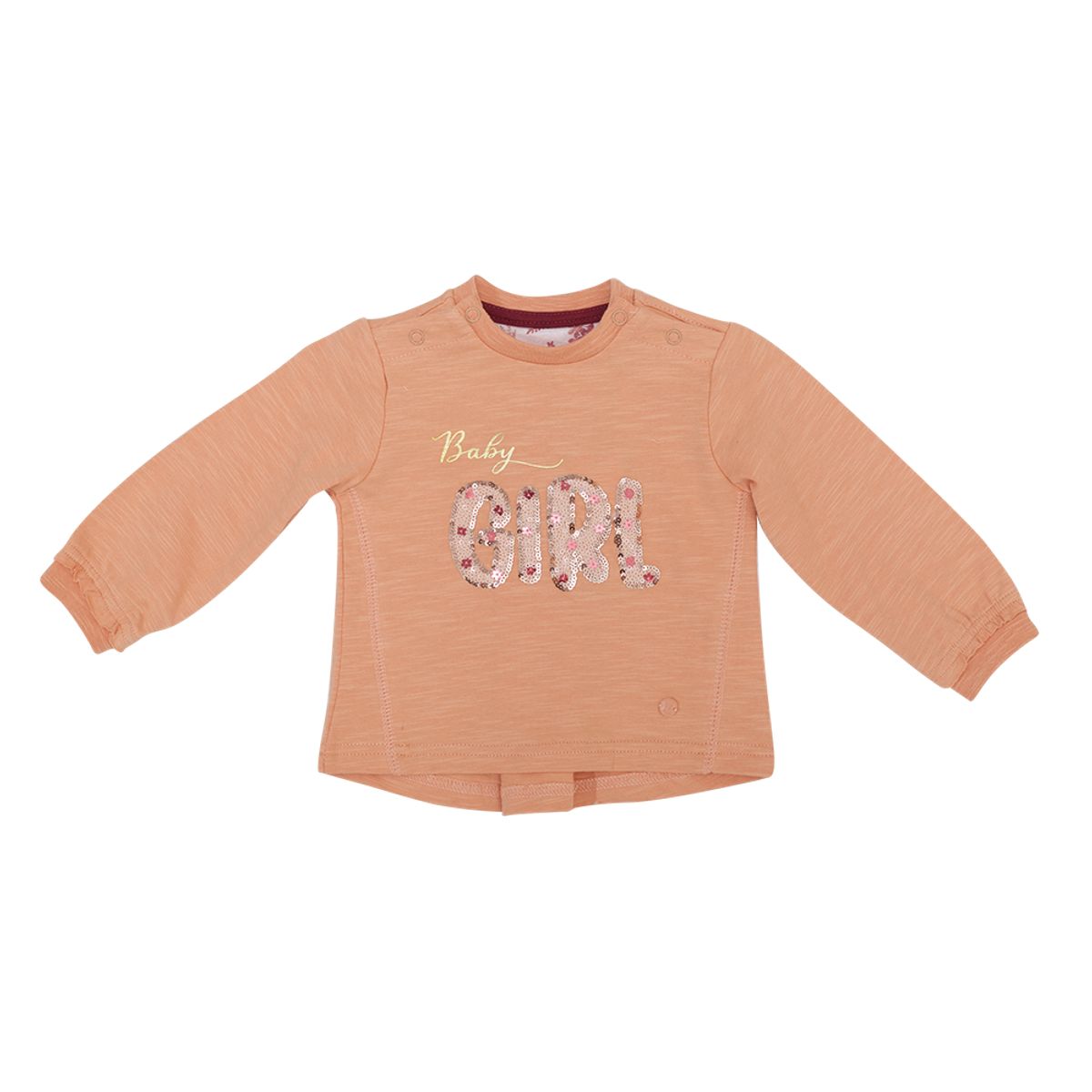 PILLIN - Polera Manga Larga Bebé Niña Naranja Pillin PILLIN