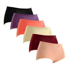 GIOVACCHINO - Pack de 6 Calzon Tiro Alto Bambú.