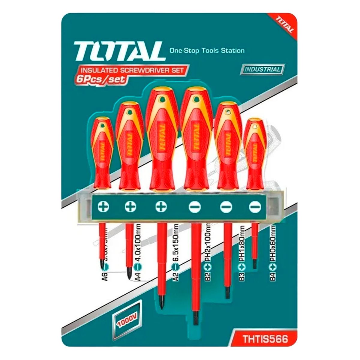TOTAL TOOLS - Set Destornilladores Electricos 6 Piezas