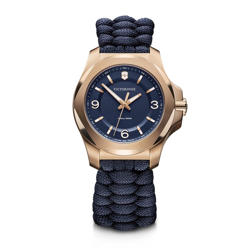 VICTORINOX - Reloj INOX V dial azul correa paracord azul