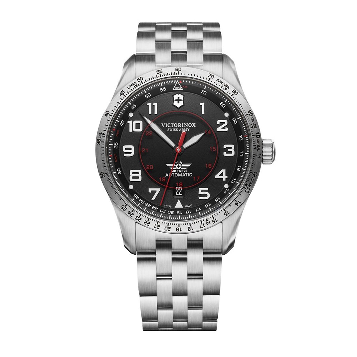 VICTORINOX - Reloj Airboss Mechanical Plateado Victorinox