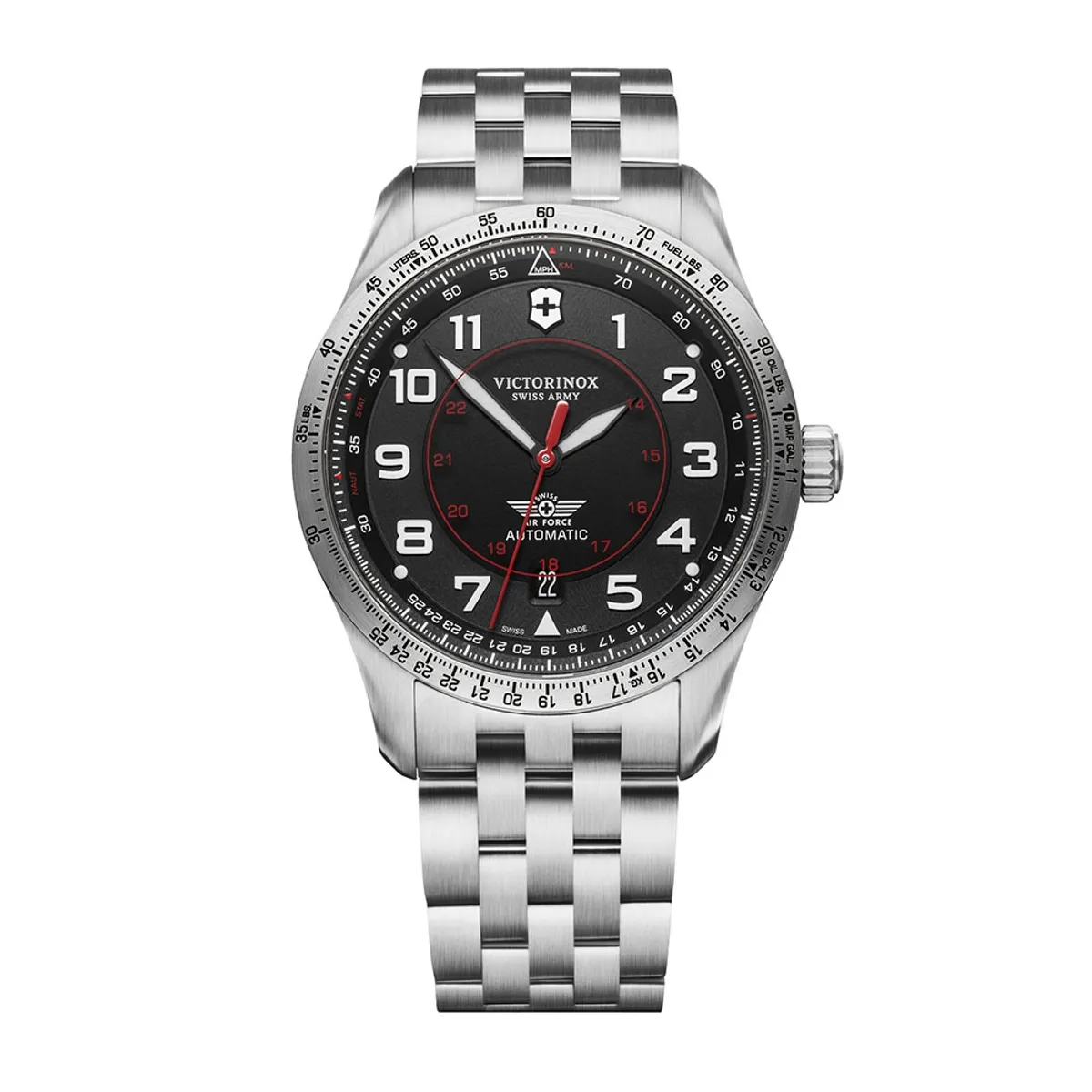 VICTORINOX - Reloj Airboss Mechanical Plateado Victorinox