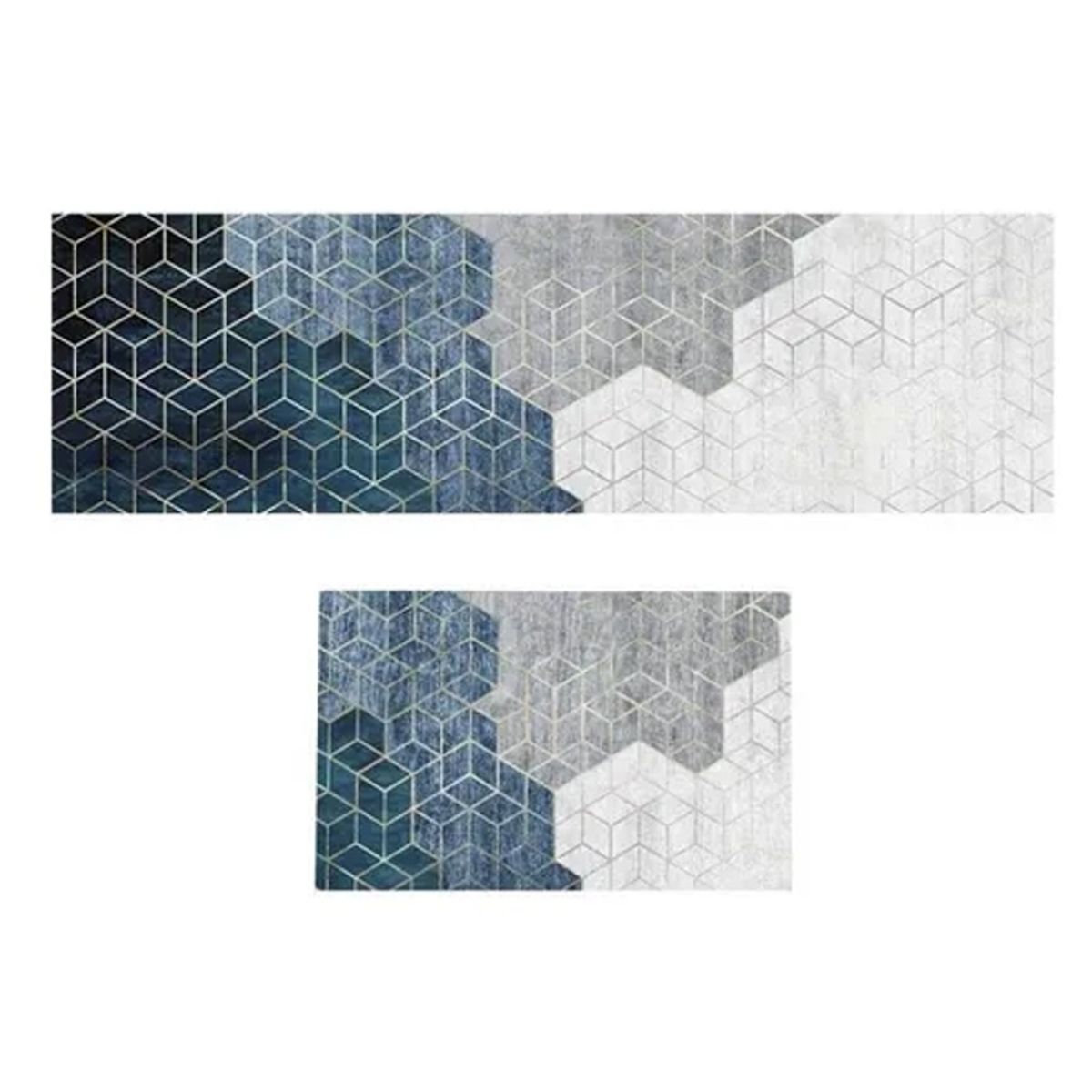 GENERICO - Set 2 Alfombra Cocina Piso Entrada Antideslizante