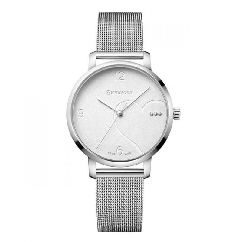 WENGER - Reloj Metropolitan Donnissima correa color Plata Wenger