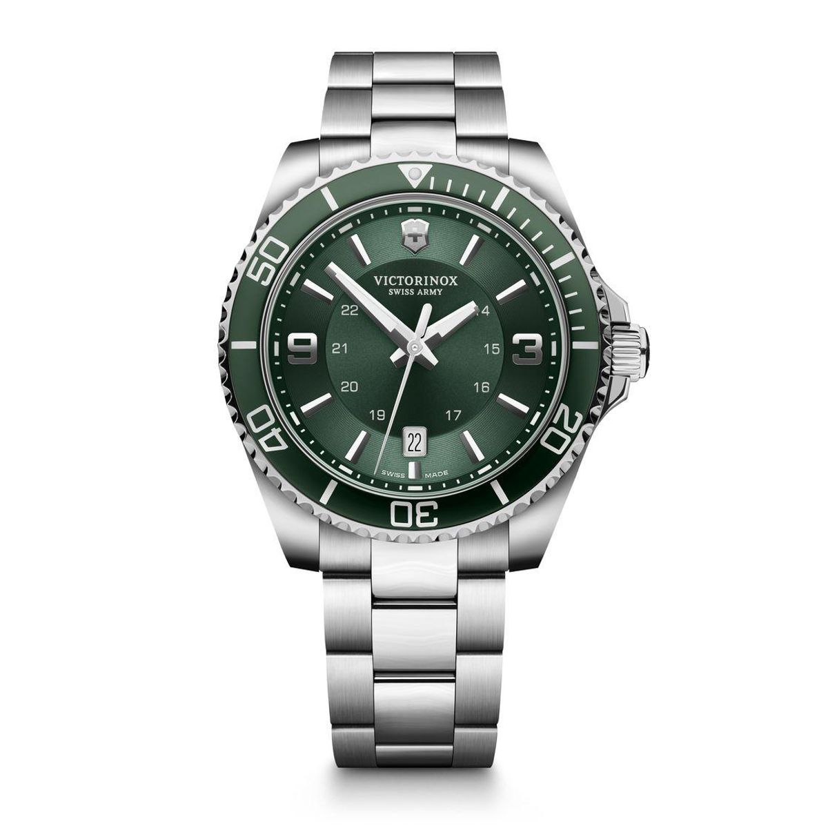 VICTORINOX - Reloj Maverick Dial verde 43 mm Victorinox