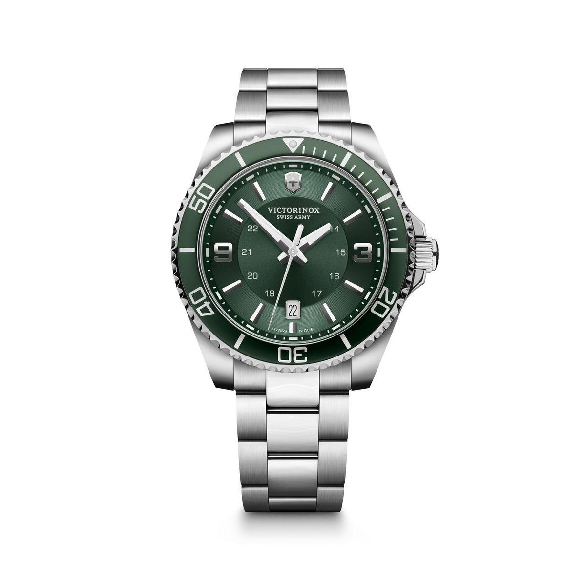 VICTORINOX - Reloj Maverick Dial verde 43 mm Victorinox