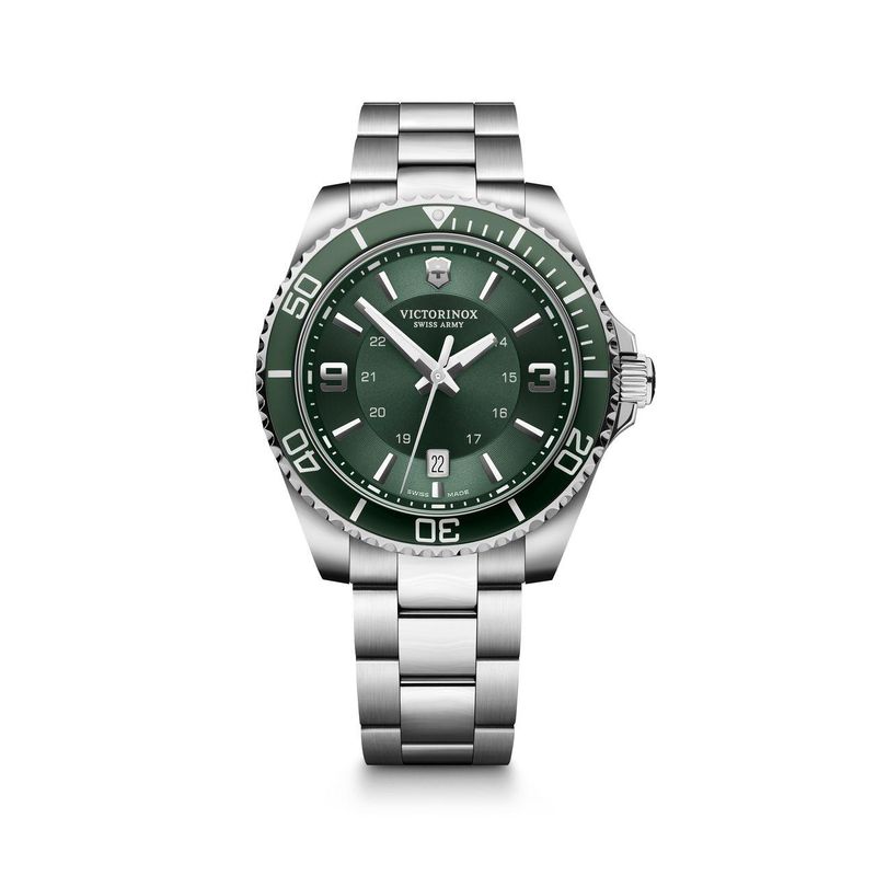 VICTORINOX - Reloj Maverick Dial verde 43 mm Victorinox