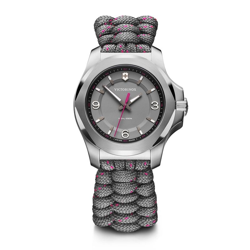 VICTORINOX - Reloj INOX V dial gris correa paracord gris