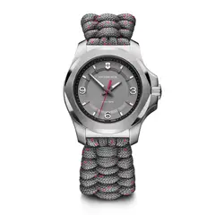 VICTORINOX - Reloj INOX V dial gris correa paracord gris