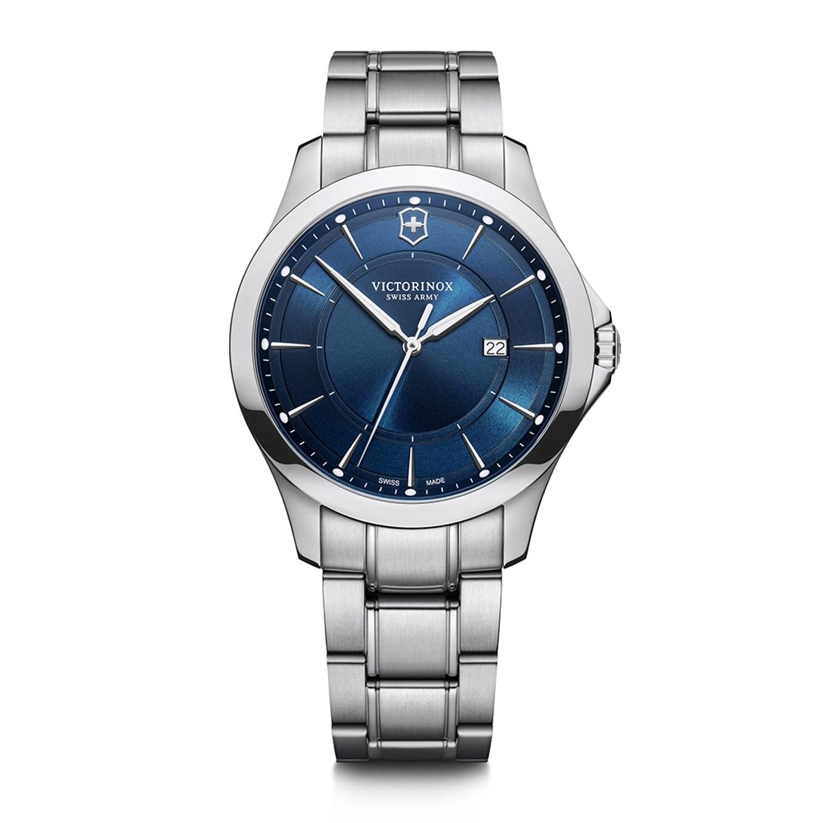 VICTORINOX - Reloj Alliance dial azul correa acero