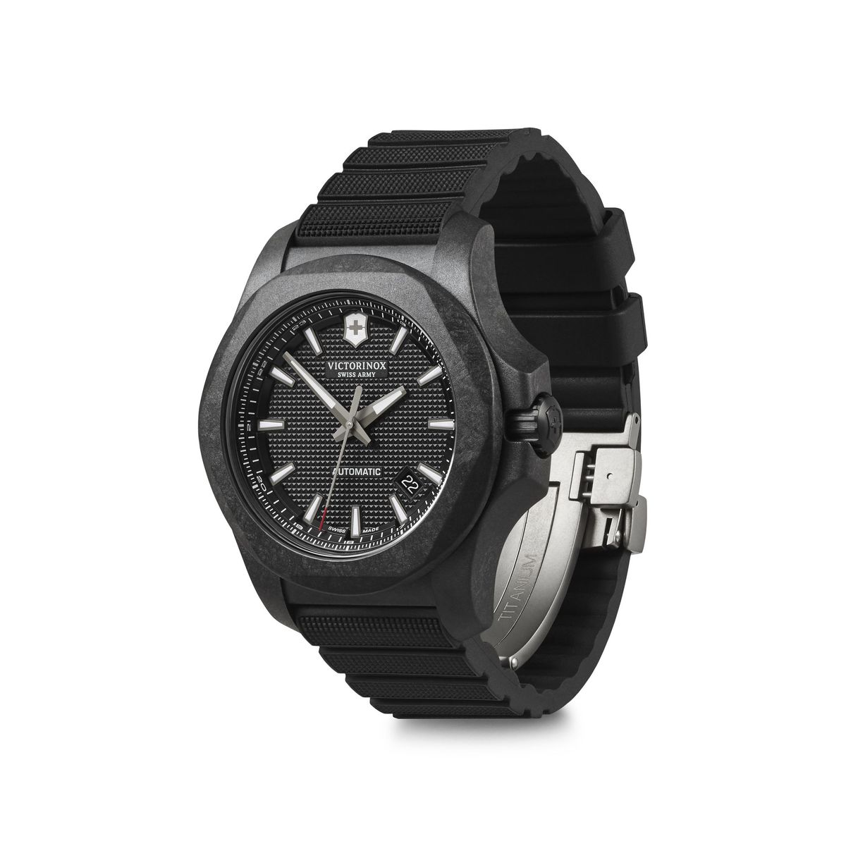 VICTORINOX - Reloj INOX Carbon Mechanical Negro Victorinox