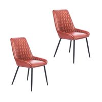 Pack 2 Sillas de Comedor Breton Terracota