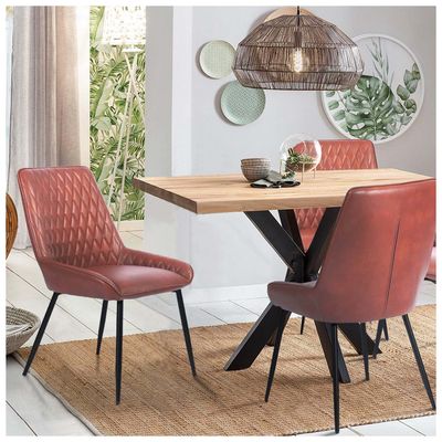 Imagen 2 del producto Pack 2 Sillas de Comedor Breton Terracota