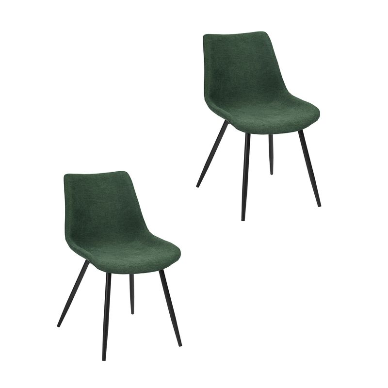 NOVAHUS - Pack 2 Sillas de Comedor Praga Verde