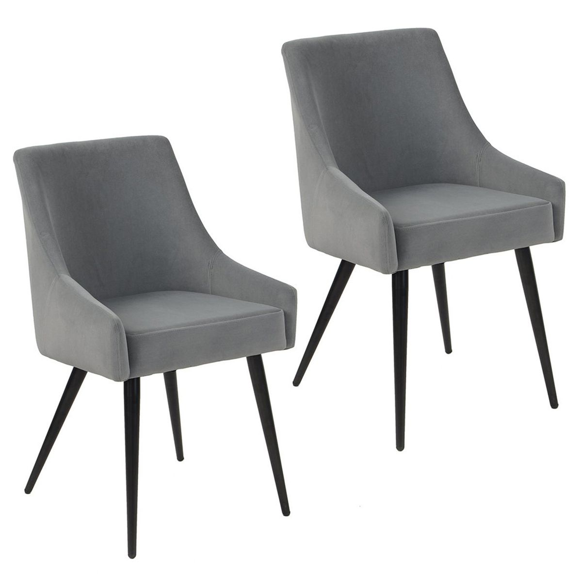 NOVAHUS - Pack 2 Sillas Comedor Jean Gris